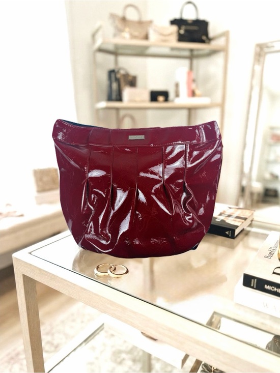 Miche Handbags - Miche Monica Red Faux Patent Leather Interchangeable Handbag Shell Medium Tote